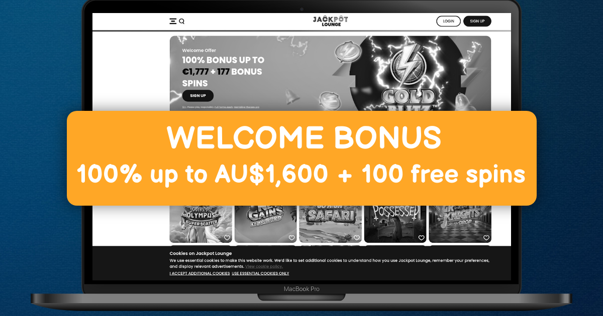 Jackpot Lounge Casino welcome bonus
